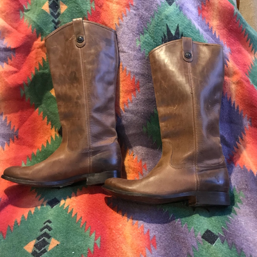 Frye Melissa Button Riding Boots - Picture 2 of 8